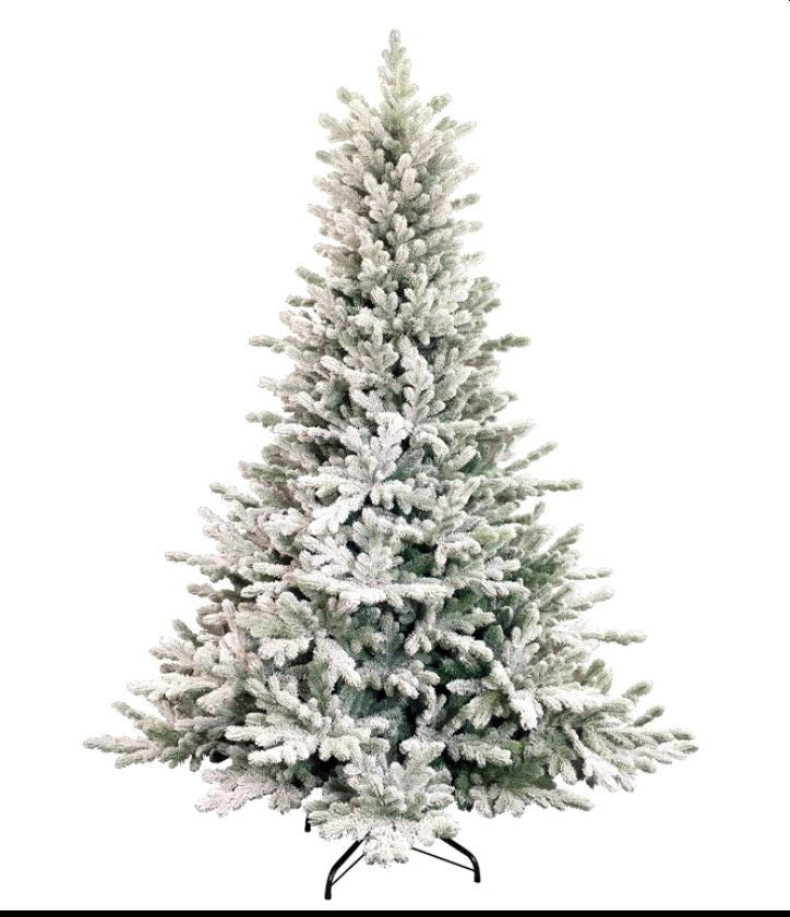 Abete di Natale artificiale Carson Innevato in Pe e Pvc