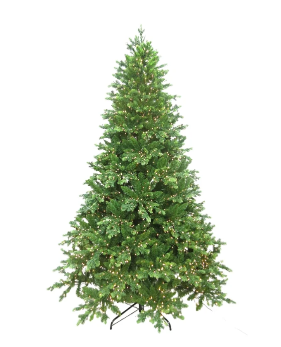 Albero di Natale artificiale Cooper in Pe e Pvc con led luce calda