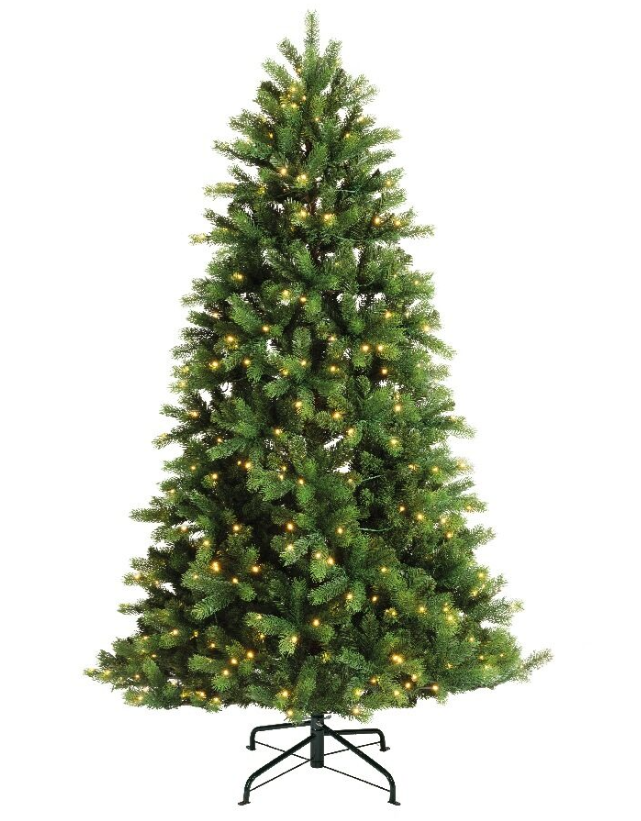 Albero di Natale artificiale Ottowa in Pe con led solari