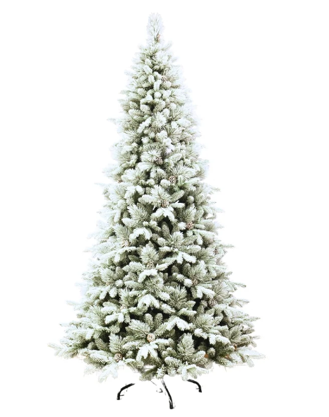 Albero di Natale artificiale Tucson innevato in Pe e Pvc