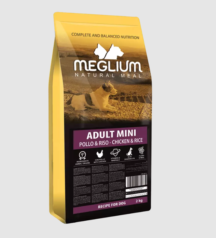 Meglium crocchette per cani adulti di taglia piccola 2,5 kg