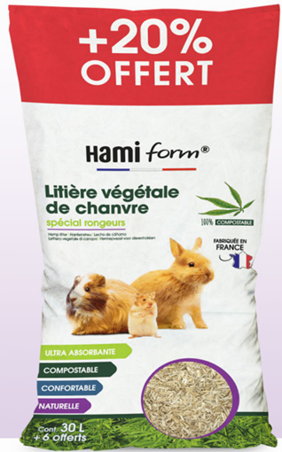 hami lettiera in canapa 100% naturale 30lt