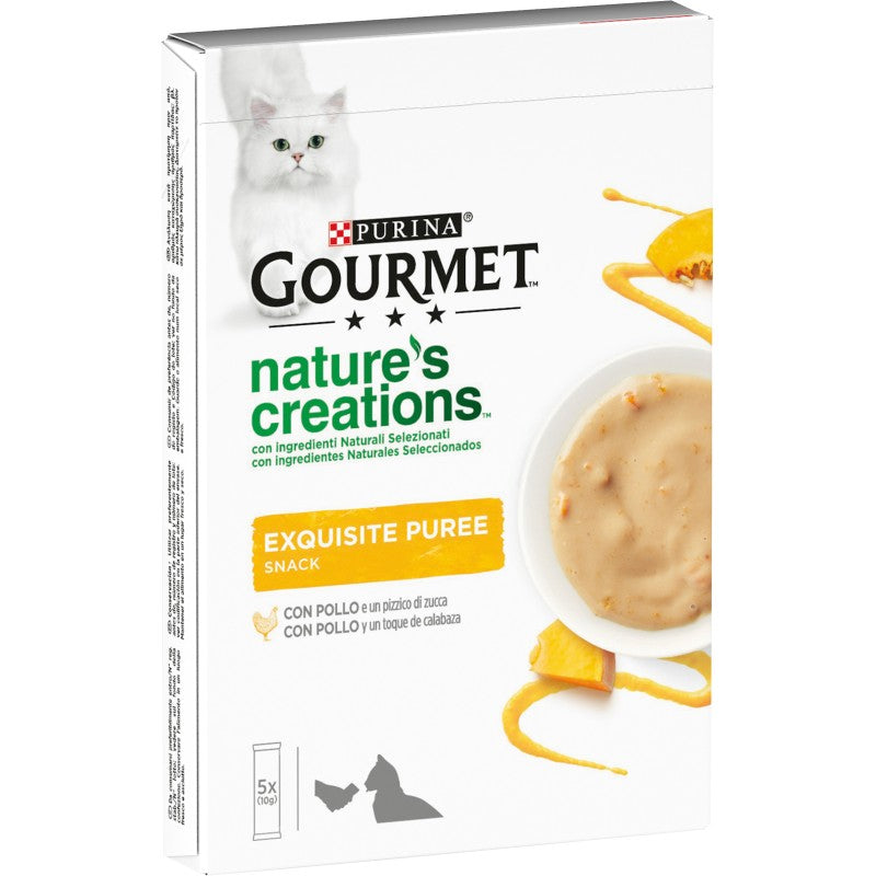 gourmet puree snack cremoso per gatti 5x10gr