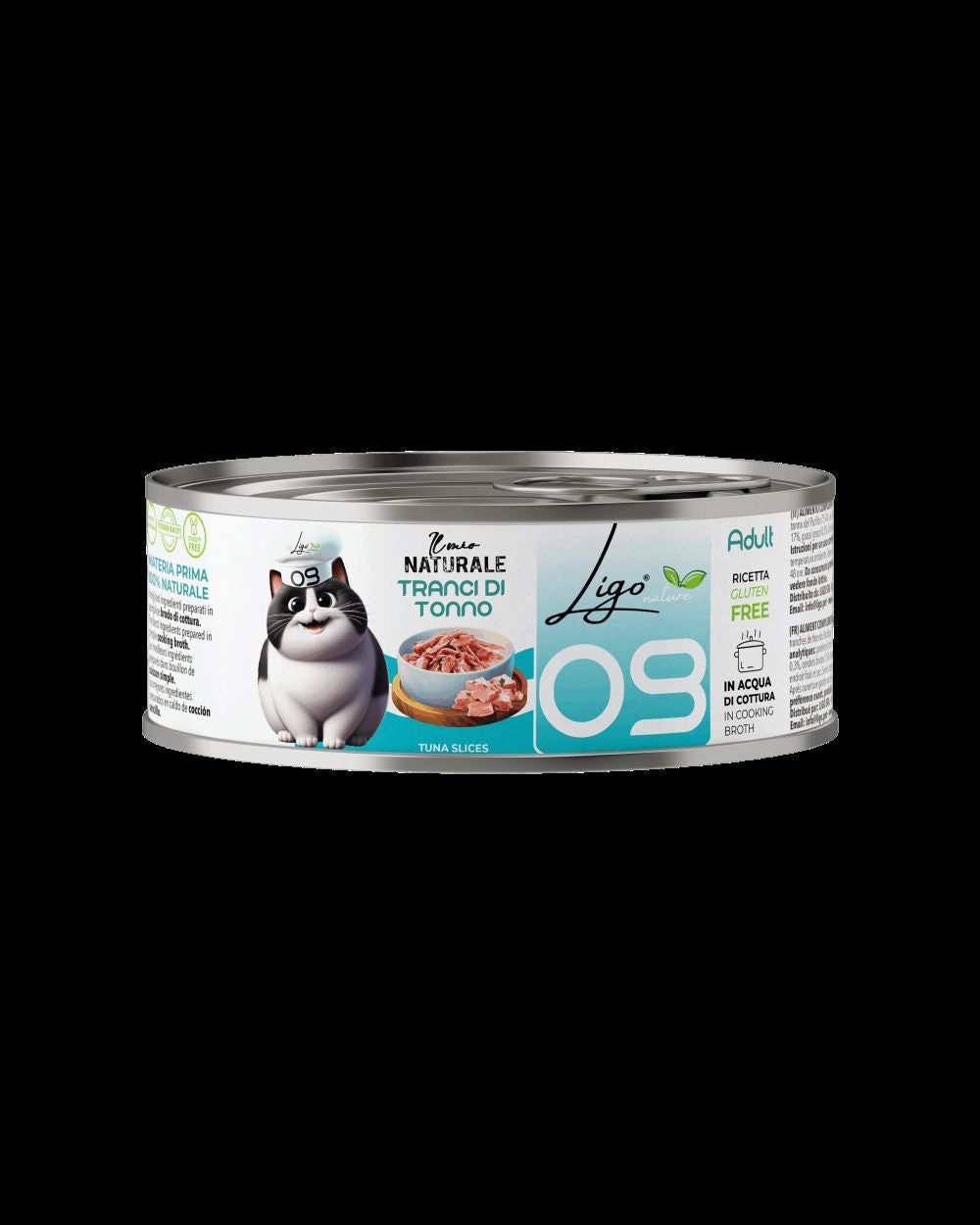Ligo Nature 09 alimento in Brodo per Gatti Adulti - tranci di tonno 85 gr - Iperverde