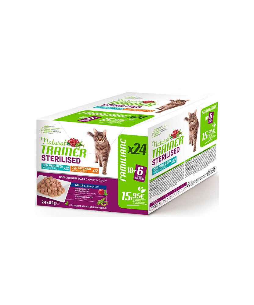natural trainer multipack per gatti sterilizzati 24pz