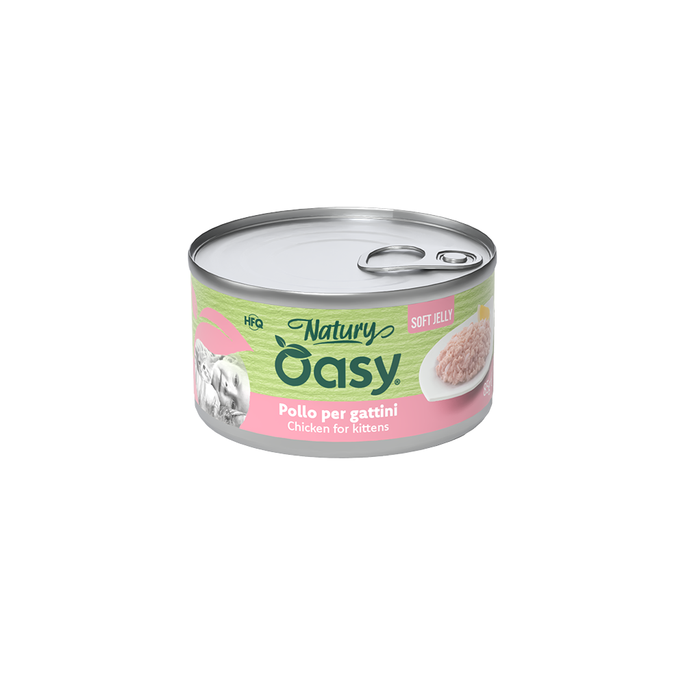 Oasy Kitten Natury Soft Jelly Pollo 85gr
