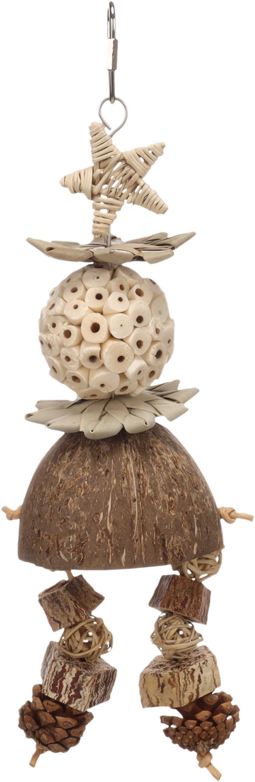 Giocattolo per parrocchetti Geri Marrone 32cm