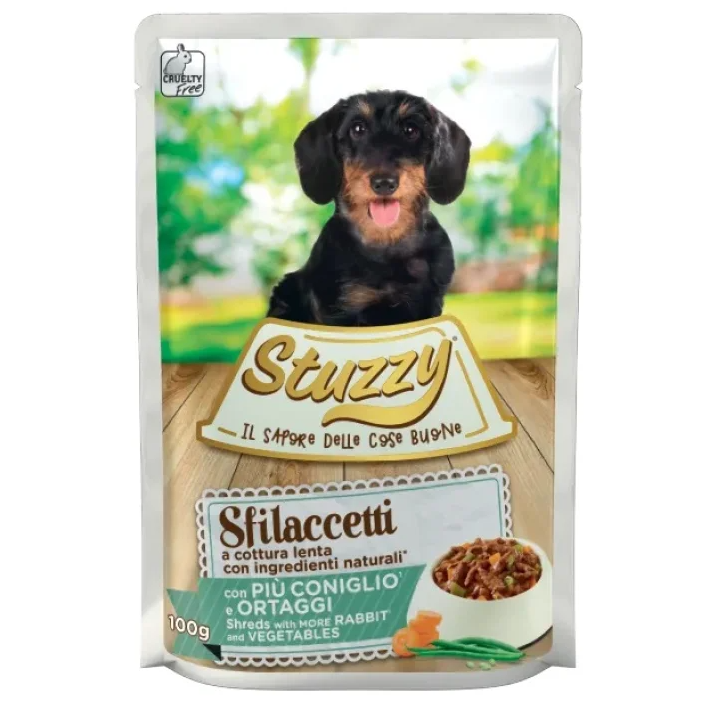 StuzzyDog Busta alimento in sfilaccetti per cani 100g