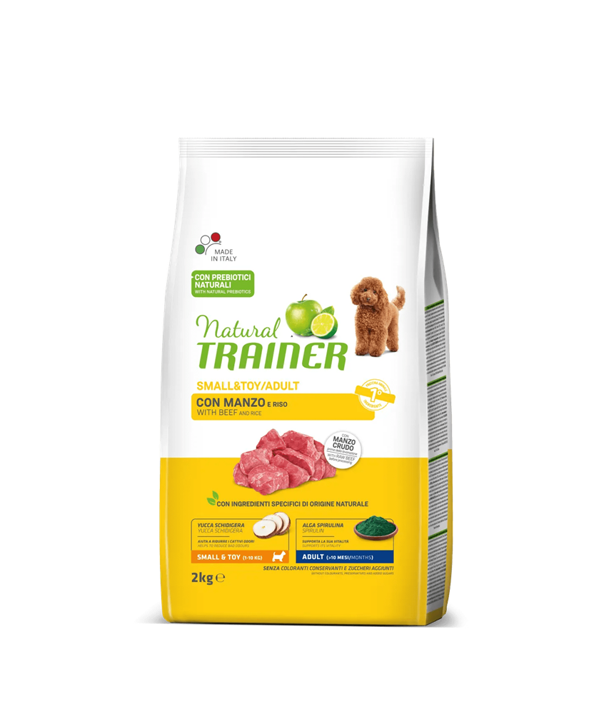 Natural Trainer Adult Small & Toy Manzo 2kg