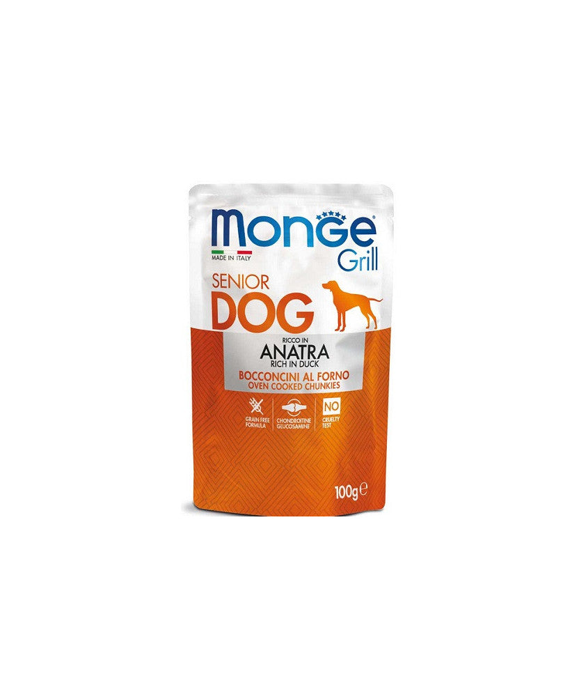 monge grill busta senior per cani 100gr - Iperverde