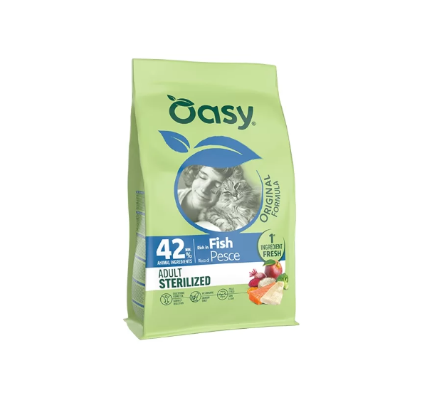 Oasy Dry Cat original crocchette per gatti steriulizzati 1,5kg