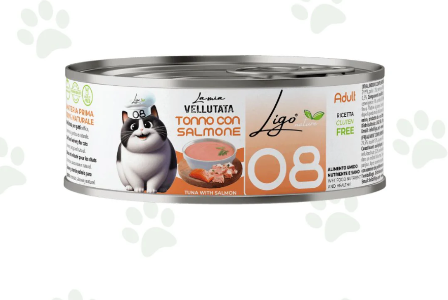 Ligo Nature vellutata 08 alimento per Gatti Adulti - tonno con salmone 85 gr