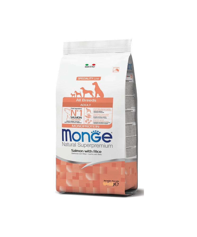 monge monoproteico all breed con salmone 12kg