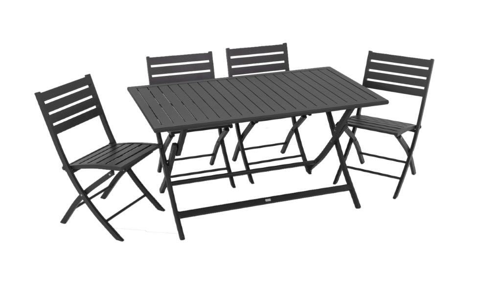 Set pranzo Winny in alluminio da 4 posti
