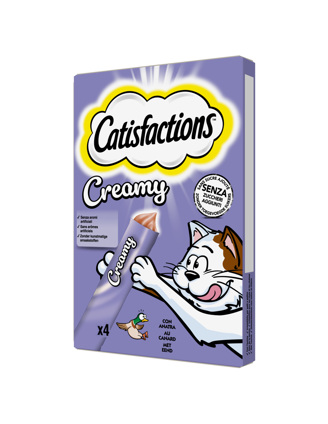 Catisfactions Creamy snack cremoso per gatti 4x10gr - Iperverde