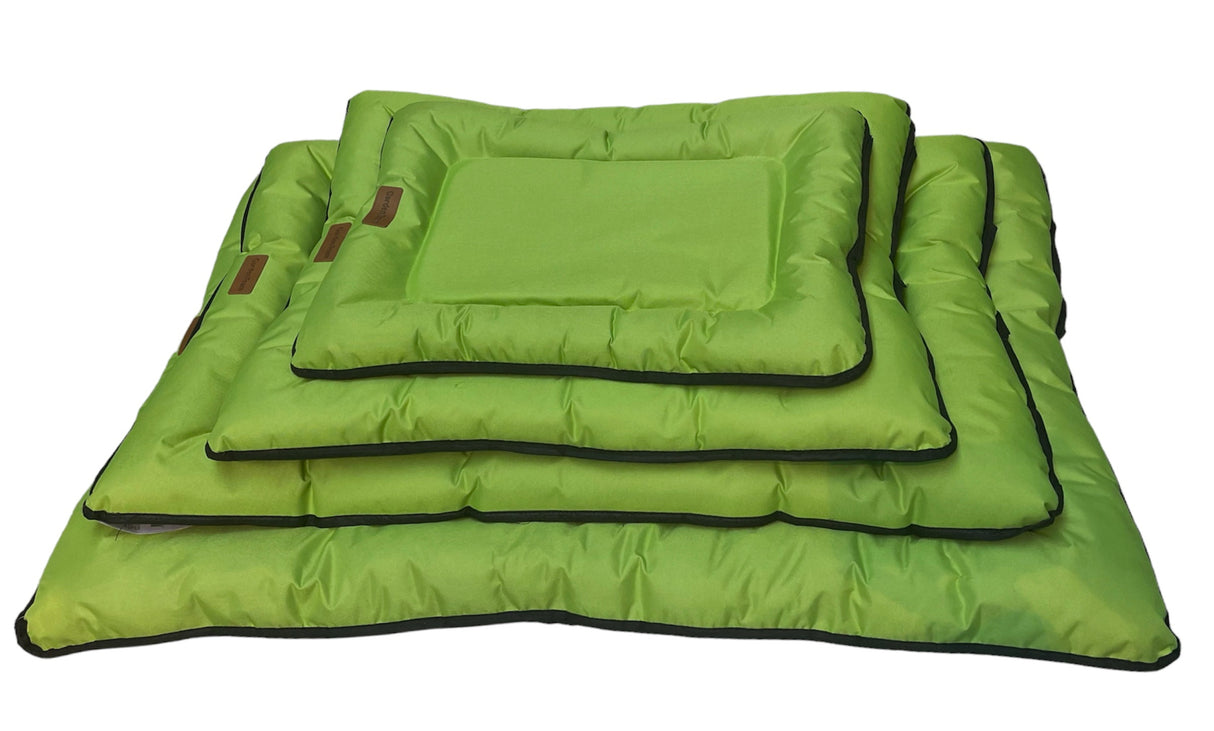CUSCINO CAMPING PER CANI IN DIVERSE MISURE - COLOR VERDE BRILLANTE
