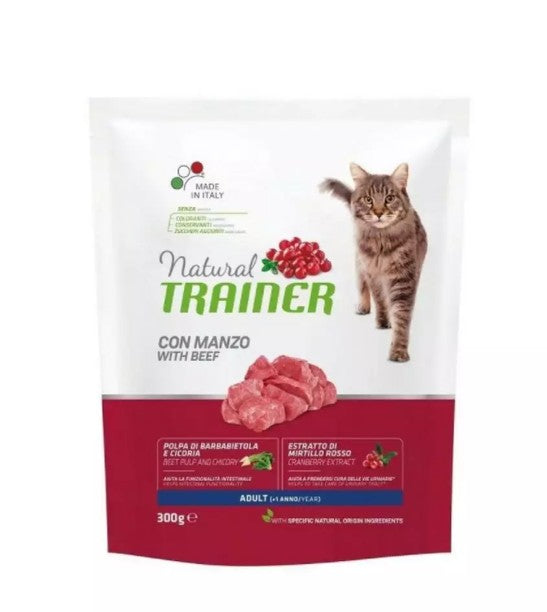 Natural Trainer Cat adulto manzo 300 gr