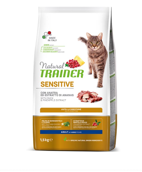Natural Trainer Cat Sensitive Ente 1,5 kg