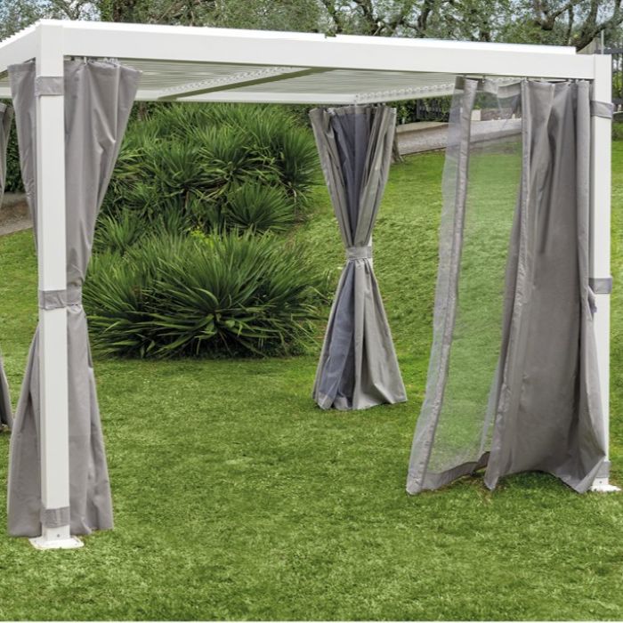 Set Tende Laterali e Zanzariere per Pergola Djerba 3x3 mt - Iperverde