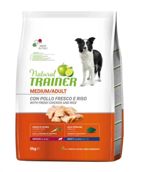 Natural Trainer Medium Adult frisches Huhn und Reis