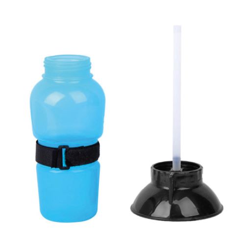 Bottle with bowl of 500 ml for dogs and cats