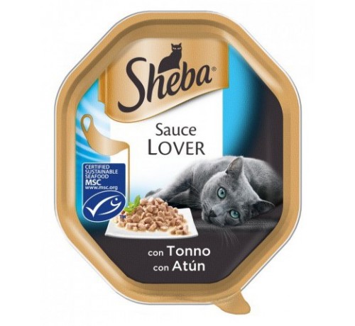 Wet cat food Sheba sauce lovers 85 gr