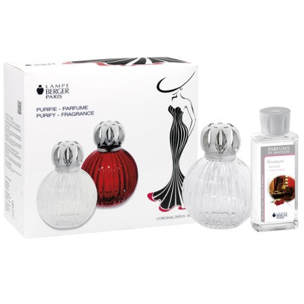 Cofanetto con lampada Plisse trasparente