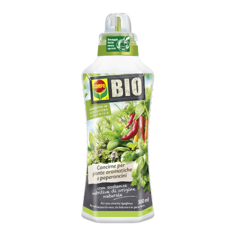 Concime liquido biologico per piante aromatiche e peperoncini 500 ml - Iperverde