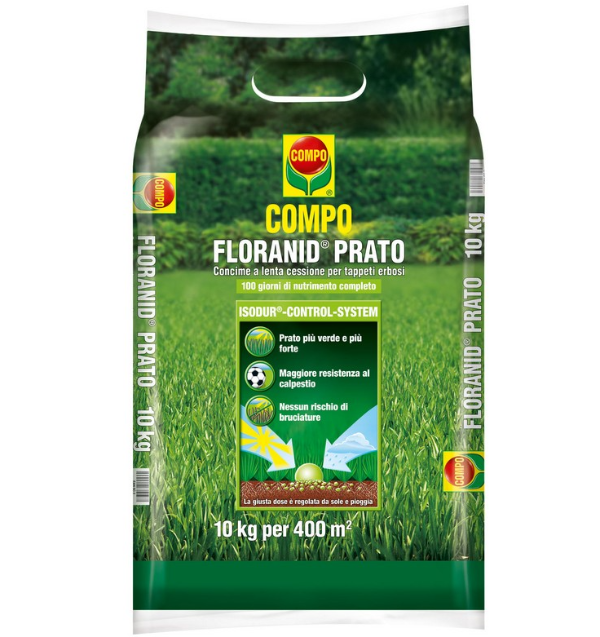 Concime granulare per prato Floranid ad uso primavera inizio autunno - Iperverde