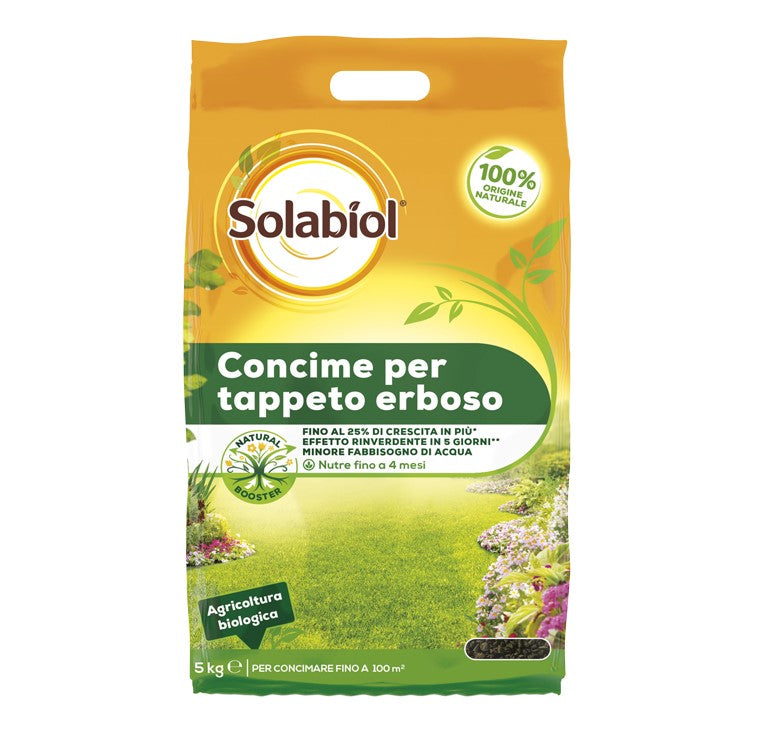 Körniger Dünger für Rasen Solabiol 5 Kg