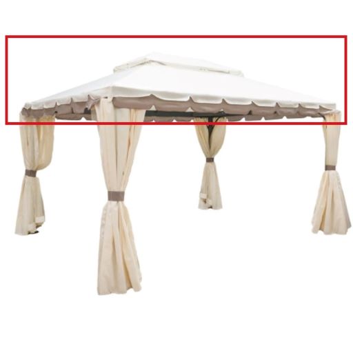 Replacement cover for 3x4 Herculaneum rectangular gazebo