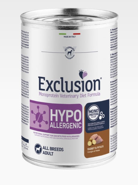Exclusion - Hypoallergenic Dog - rabbit and potatoes - 400gr
