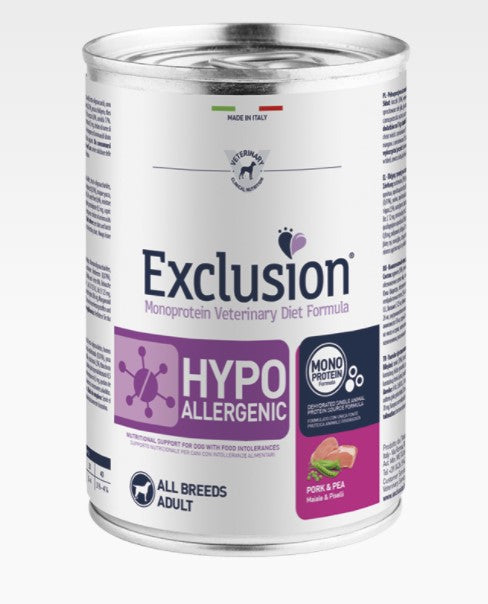 Exclusion - Hypoallergenic Dog - pork and peas - 400gr