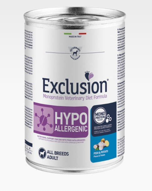 Exclusion - Hypoallergenic Dog - pesce e patate - 400gr