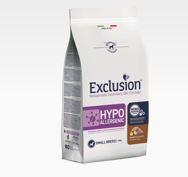 Exclusion - Veterinary Diet Canine - Hypoallergenic Dog Small - rabbit and potatoes