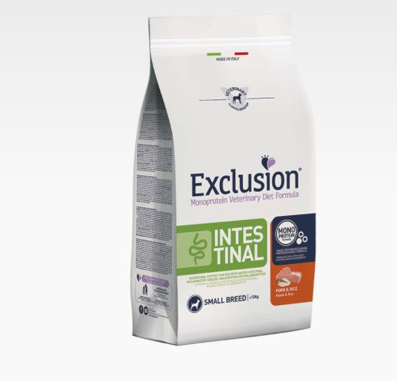 Exclusion - Veterinary Diet Canine - Intestinal Dog - Small - pork and rice