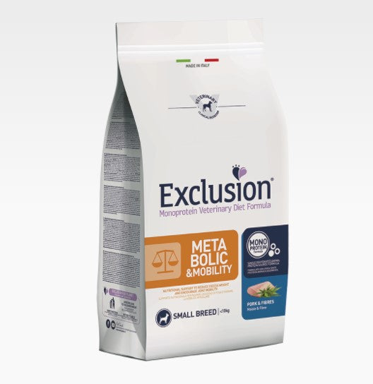 Ausschluss – Veterinärfutter Hunde – Stoffwechsel & Mobilität Klein – Schweinefleisch und Ballaststoffe