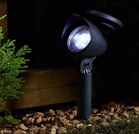 Solar LED spotlight h 36 cm