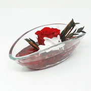 Flowercube stabilized composition Stone effect boat 6,5x8x16 cm