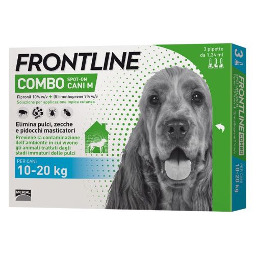 Frontline Combo soluzione spot-on per cani 10-20 kg da 3 pipette