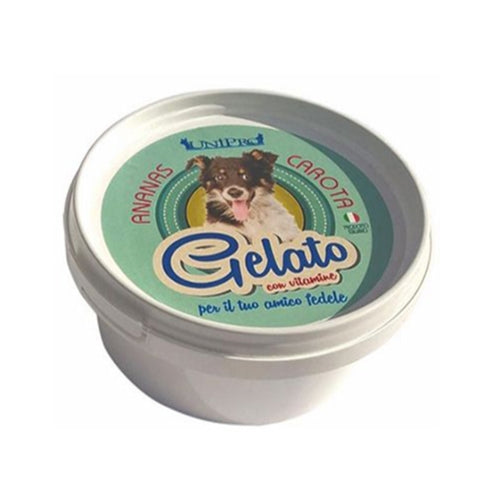 Pineapple and carrot flavored ice cream for dogs 60 gr