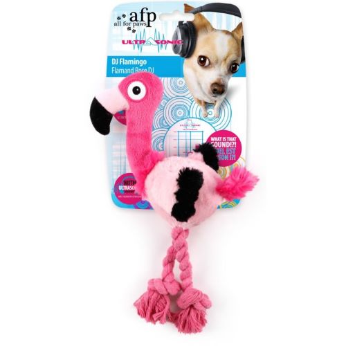 Dog Toy - Very quiet ultrasonic flamingo