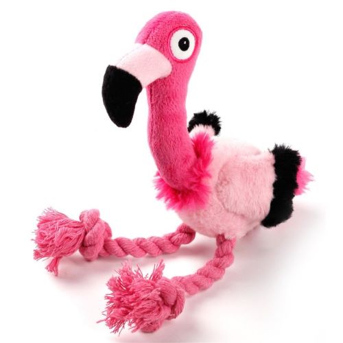 Dog Toy - Very quiet ultrasonic flamingo