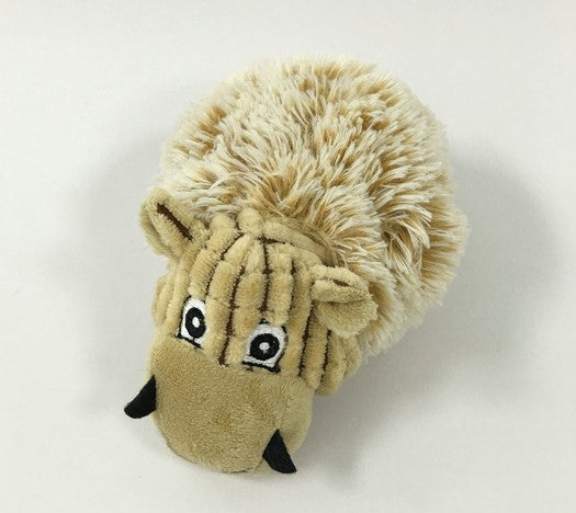 Plush hippo dog toy with ball