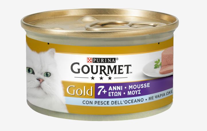 Gourmet gold cat mousse + 7 years 85 gr