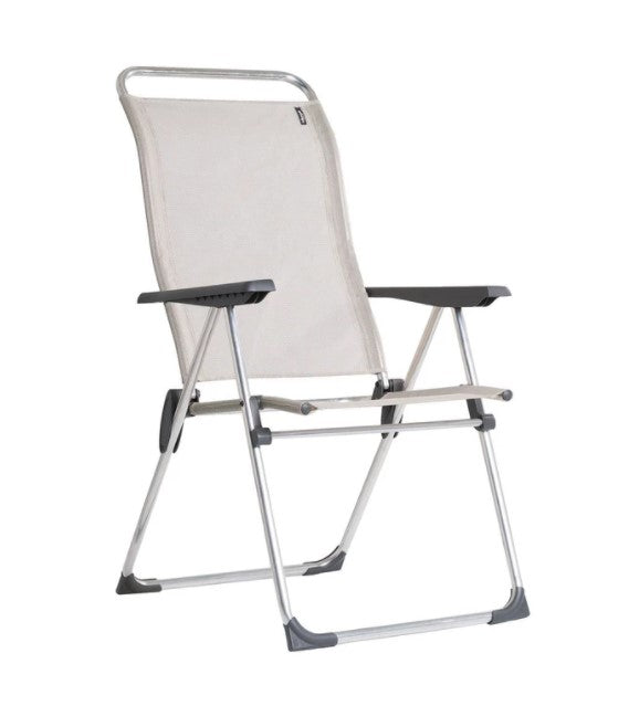 Lafuma deckchair in aluminum alu cham seigle