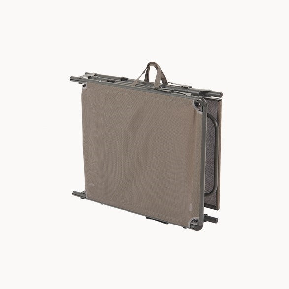 Folding sunbed with dove gray roof