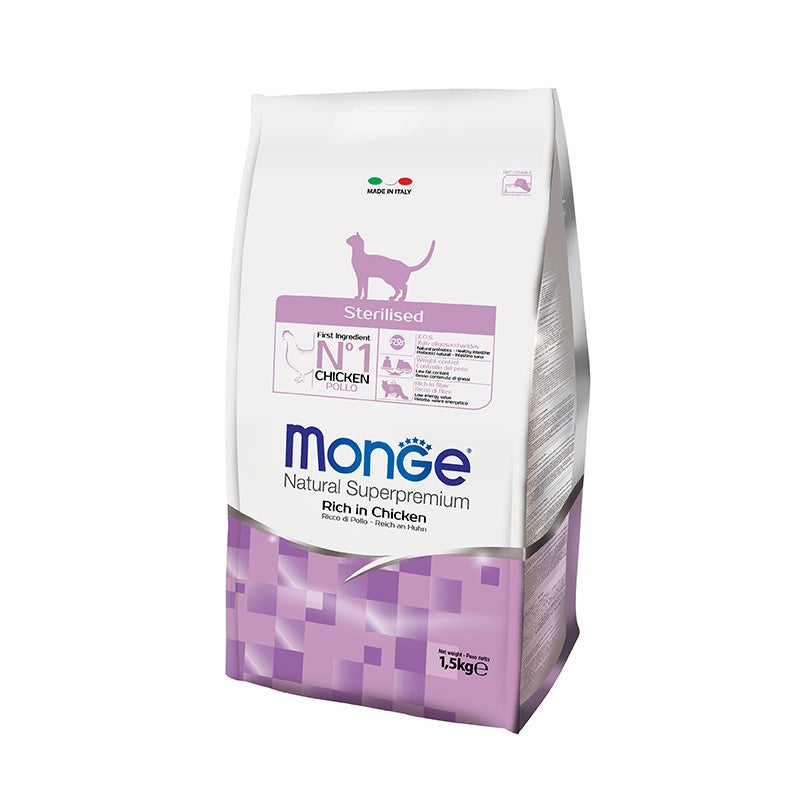 Monge Katze erwachsenes sterilisiertes Huhn 1,5 kg