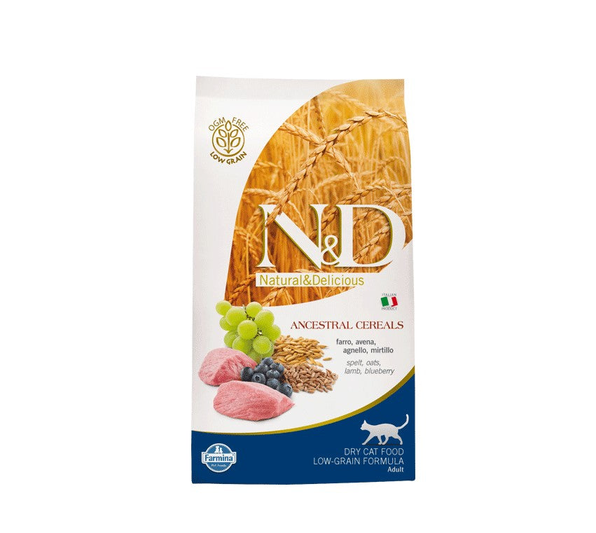 N&D Ancestral cat adult lamb blueberry 300 gr