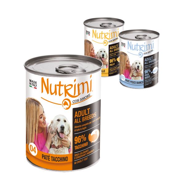Nutrimi All Breeds Hundefutter Welpe/Erwachsener 400 gr